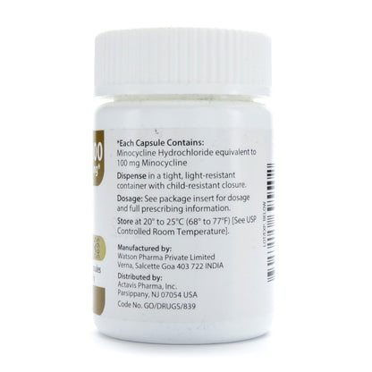 MINOCYCLINE HCL CP 100MG 50