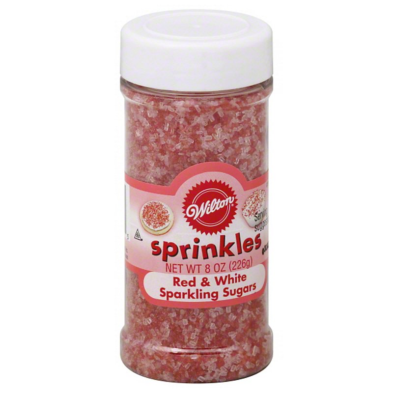 WHITE SPARKLING SUGARS 8OZ