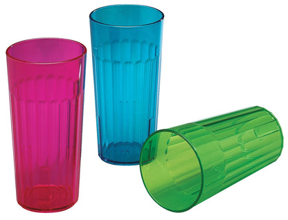 Arrow Rainbow Plastic Tumblers - Assorted, 30 oz