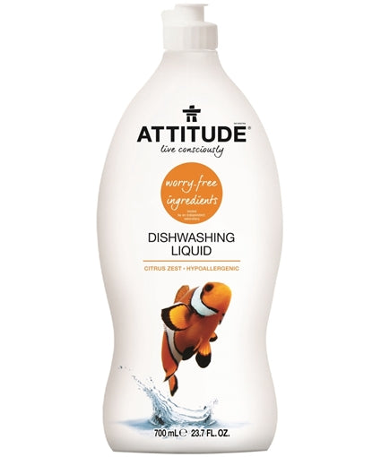 ATTITUDE DISH LIQUID,CITRUS ZEST