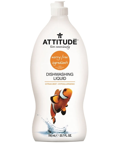 ATTITUDE DISH LIQUID,CITRUS ZEST