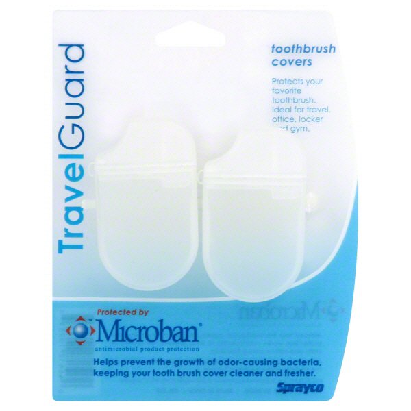 Sprayco Travel Toothbrush Covers 4 Count (12in)
