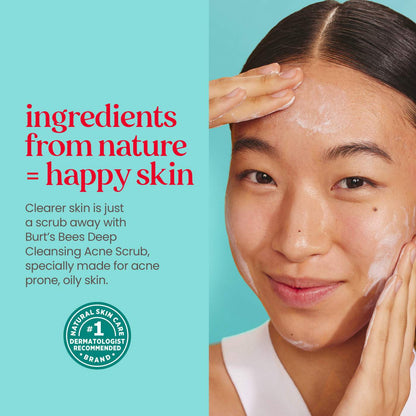 Burt's Bees Clear & Balanced Deep Cleansing Acne Scrub with Salicylic Acid, 4 oz