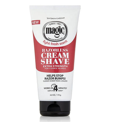 Magic Razorless Cream Shave Regular Strength 6oz