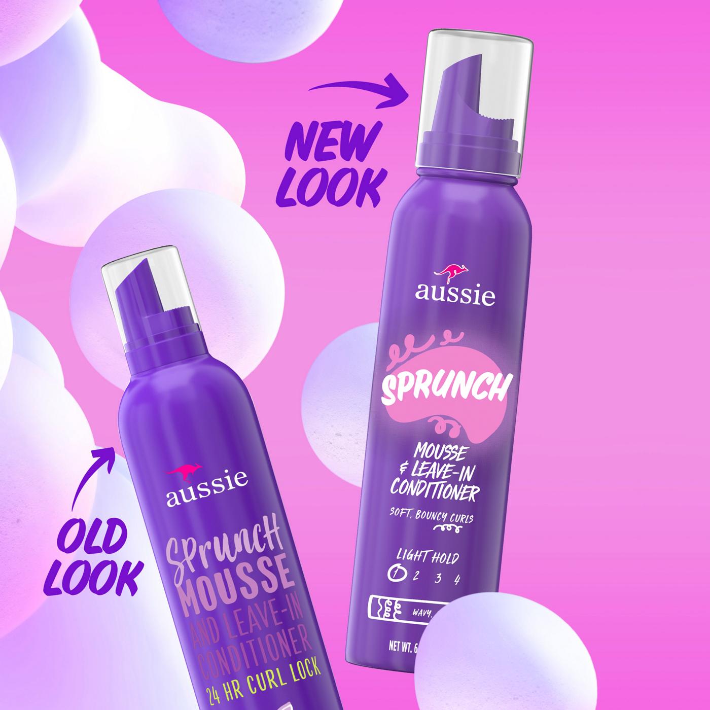 Aussie Sprunch Mousse/Leave-In Conditioner Light Hold 6oz