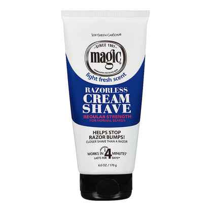 Magic Razorless Cream Shave Regular Strength 6oz