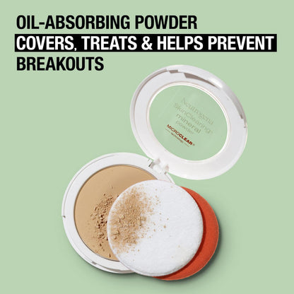 Neutrogena SkinClearing Mineral Acne Powder, Natural Beige 60, .38 oz