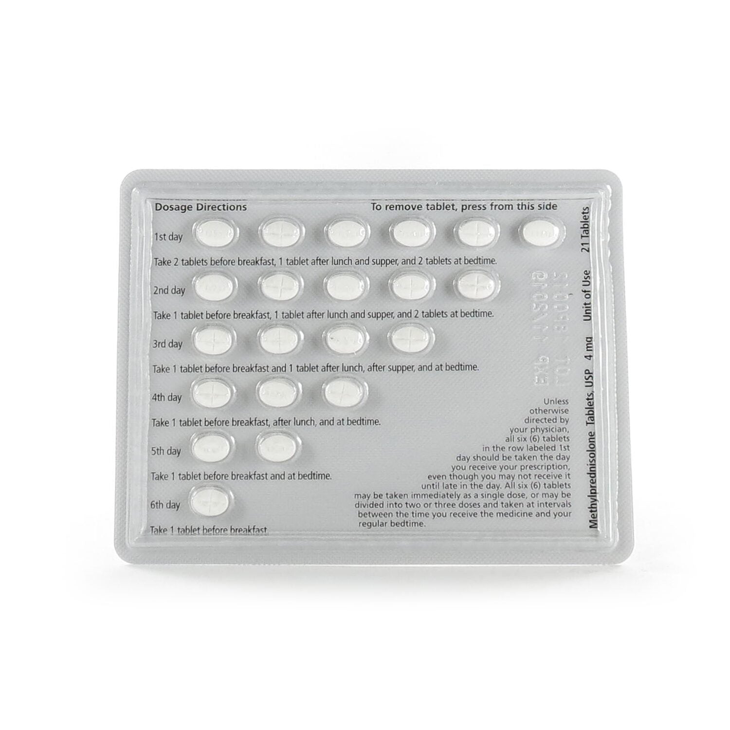 METHYLPRED TB 4MG 21UU DOSE PACK