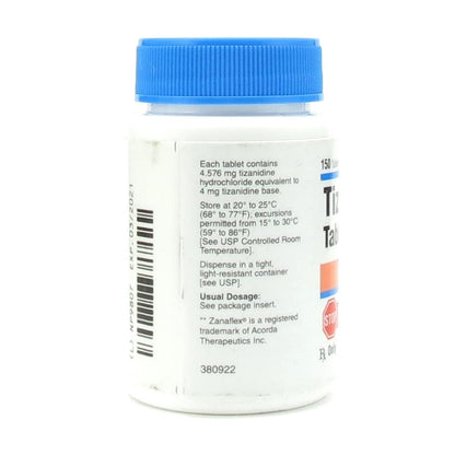 TIZANIDINE HCL CP 4MG 150