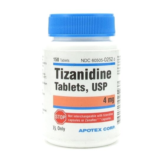 TIZANIDINE HCL CP 4MG 150