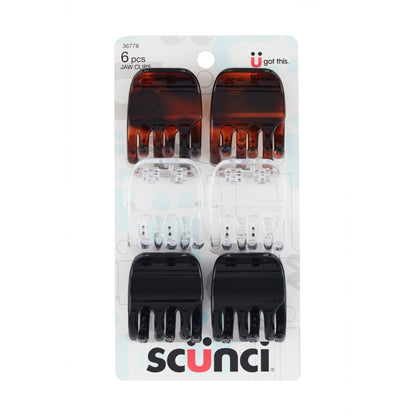 Scünci Effortless Beauty 2cm Chunky Jaw Clips, 12 CT