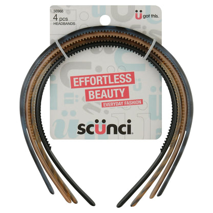 Scünci Effortless Beauty 1" Headbands, 2 CT