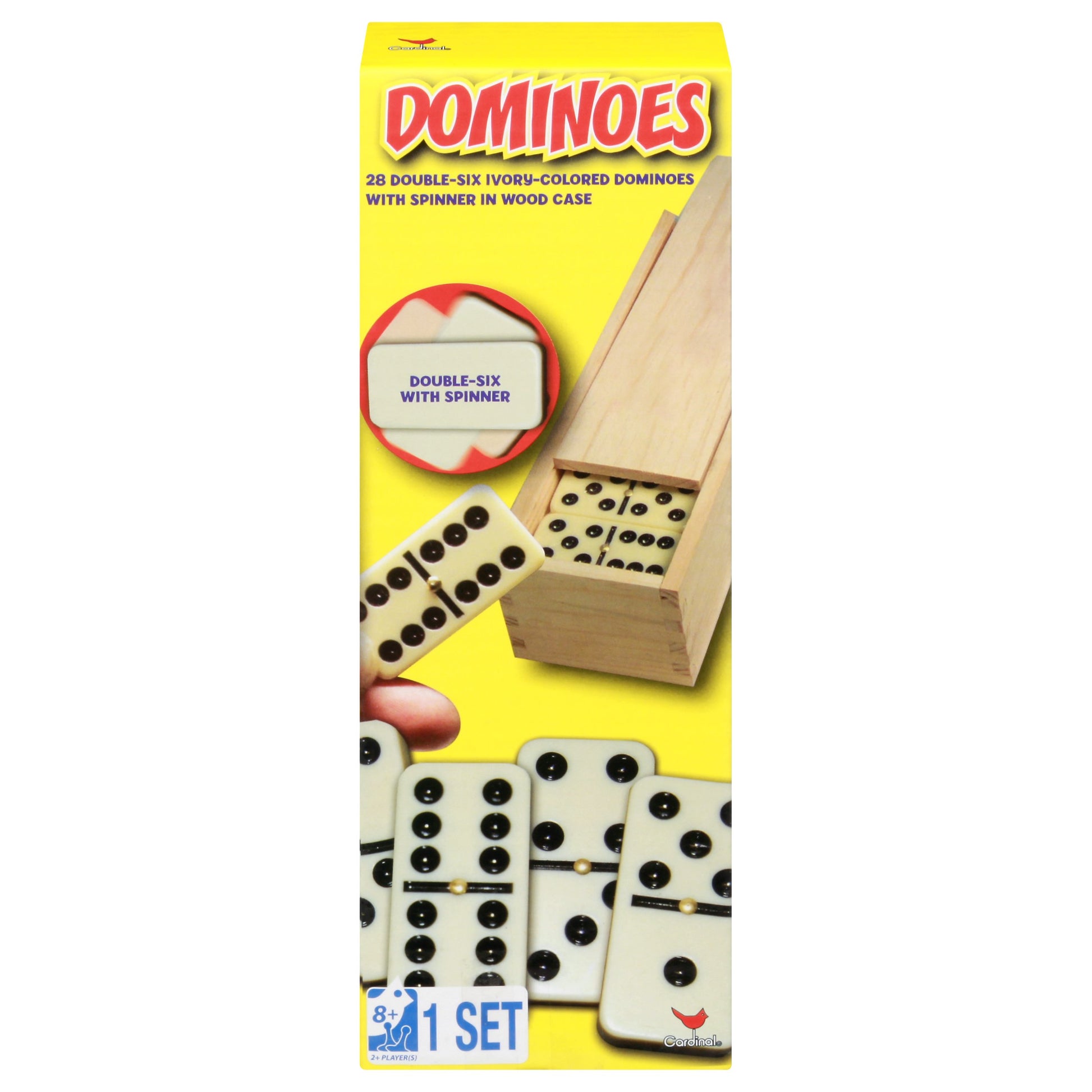 Cardinal Dominoes Double Six With Wooden Case