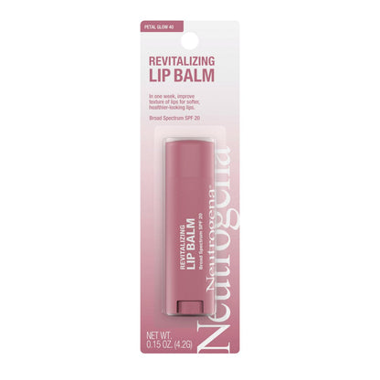 Neutrogena Revitalizing Tinted Lip Balm, SPF 20, Petal Glow 40, .15 oz