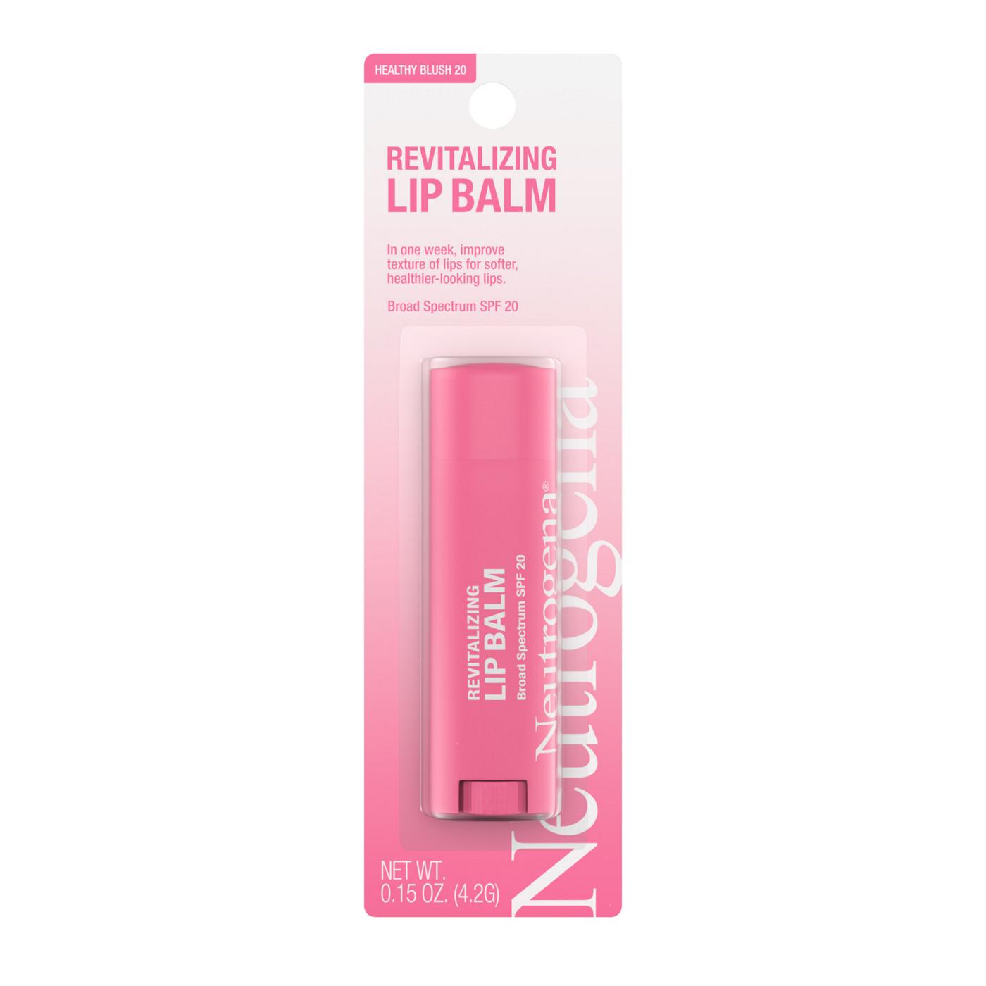 Neutrogena Revitalizing Tinted Lip Balm, SPF 20, Healthy Blush, .15 oz