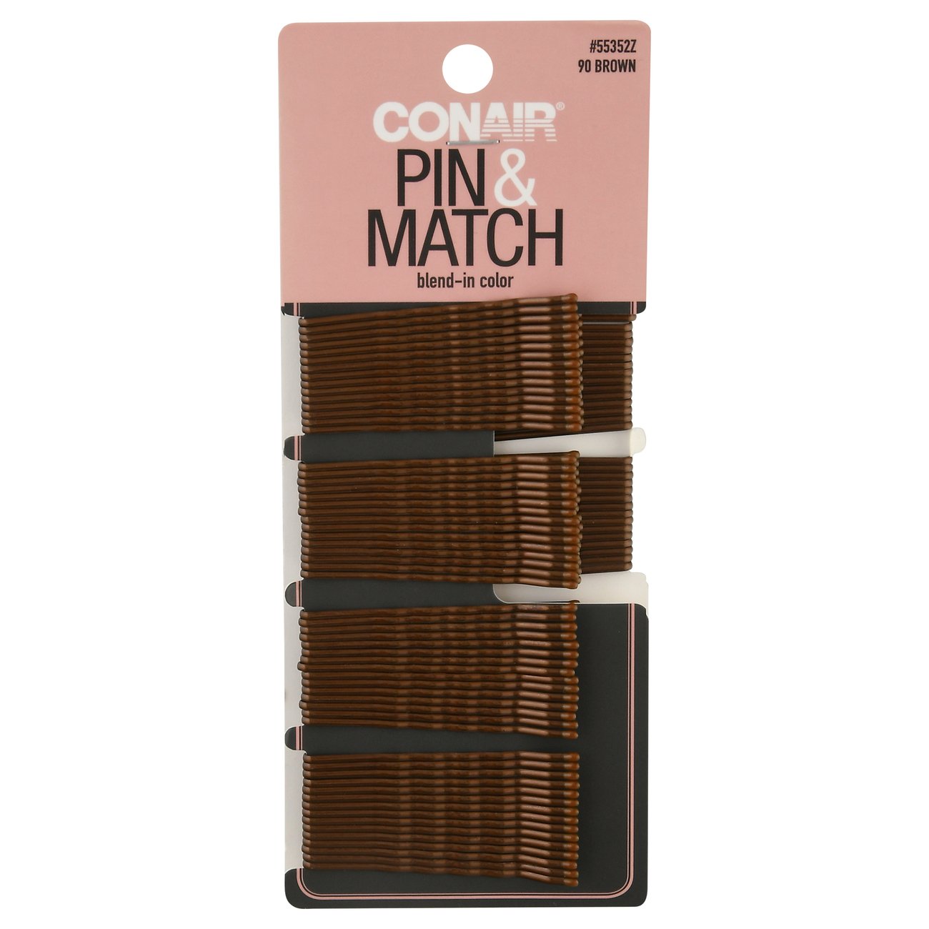 CONAIR Styling Essentials Firm Hold Bobby Pins - Brown, 18 count
