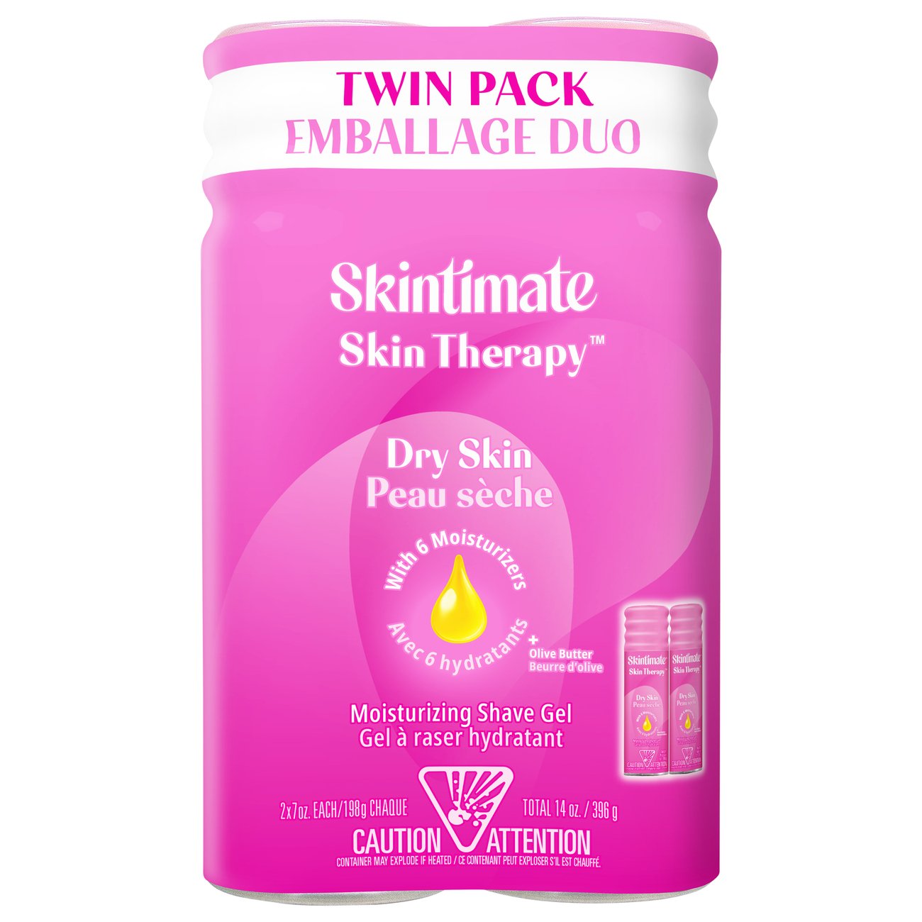 Skintimate Shave Gel Skin Therapy 7oz Dry Skin Vitamin-E