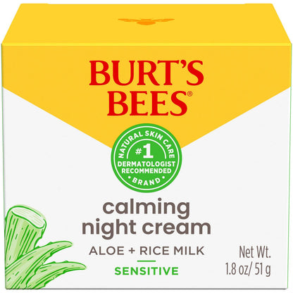 Burt's Bees Sensitive Solutions Calming Night Cream, 1.8 oz