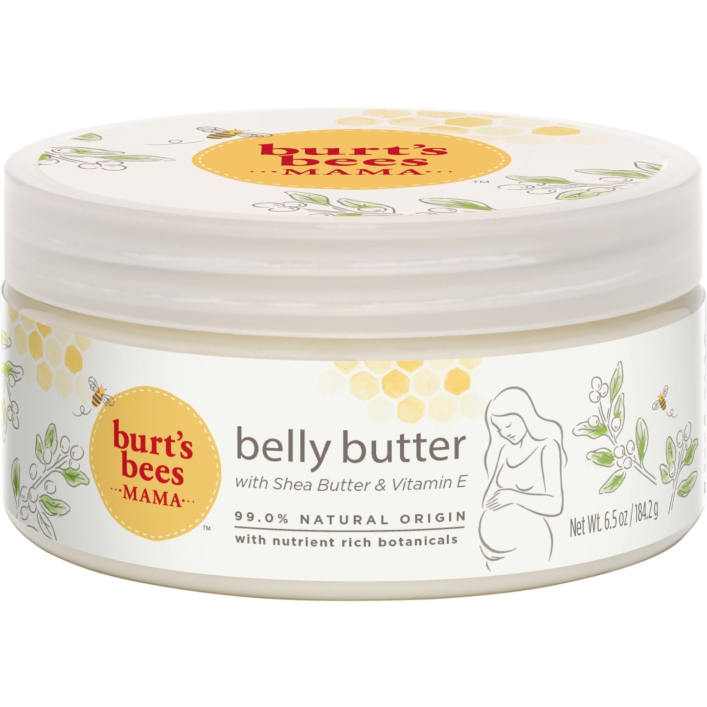 Burts Bees Mama Belly Butter Shea Butter & Vitamin-E 6.5oz