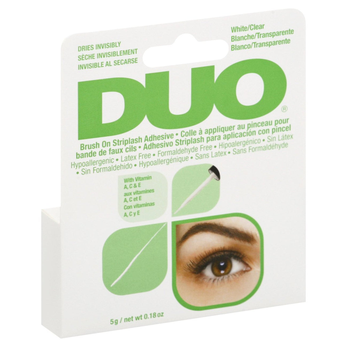 Duo Brush-On Striplash Adhesive White/Clear 0.18oz