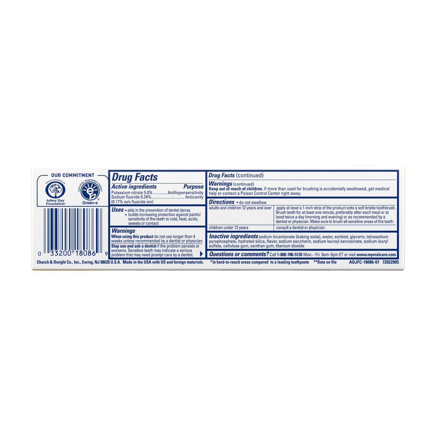Arm & Hammer Toothpaste Sensitive Refresh Mint 4.5oz