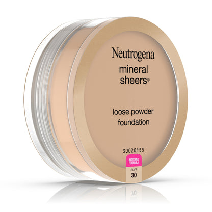 Neutrogena Mineral Sheers Oil-Free Powder Foundation, Buff 30, .34 oz
