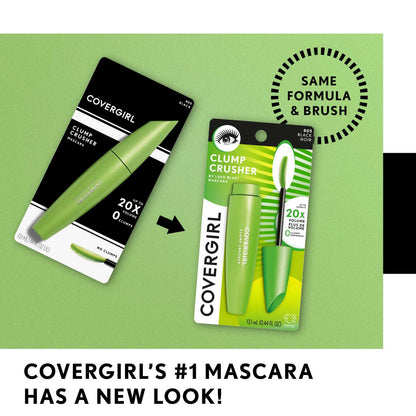 COVERGIRL Clump Crusher Mascara - 800 Very Black, 2 count