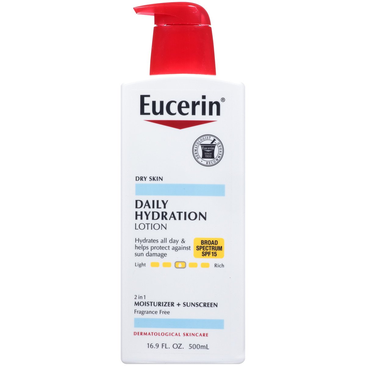 Eucerin Lotion Daily Hydration Spf#15 16.9oz Pump