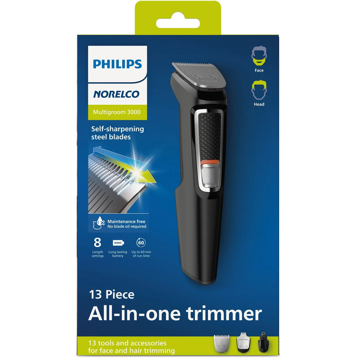 Philips Norelco Trimmer 3000 Multigroom 13 Pieces