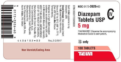 DIAZEPAM TB 5MG 100            C4