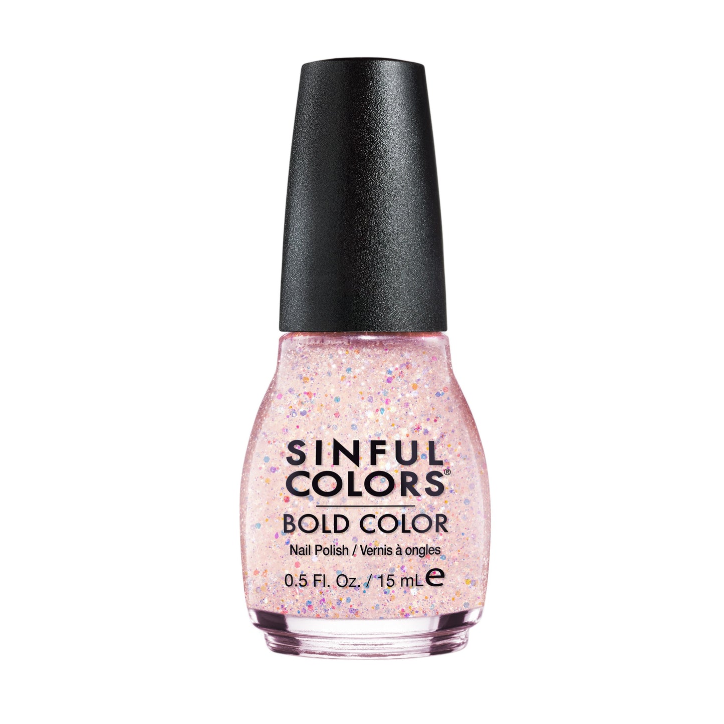 SinfulColors Professional Nail Polish 830 Pinky Glitter