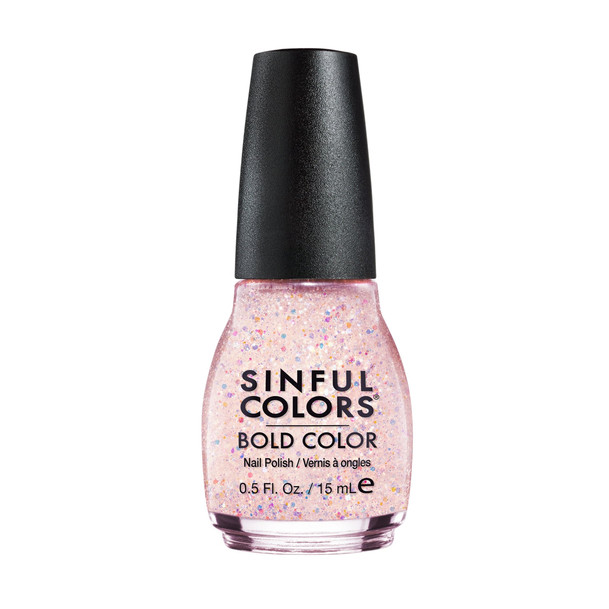 SinfulColors Professional Nail Polish 830 Pinky Glitter