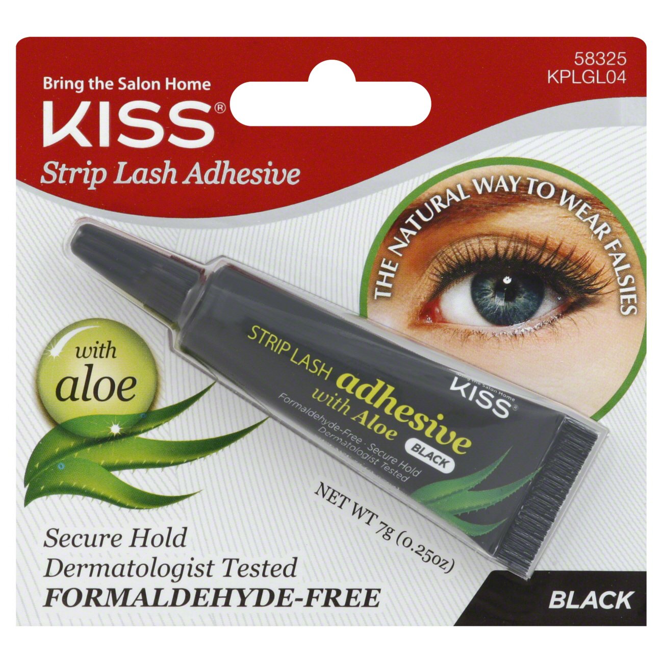 Kiss Strip Lash Adhesive With Aloe Tube (Clear)
