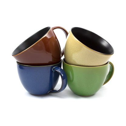 Gibson Home Earthly Jewels Latte Mug Set, 4 count