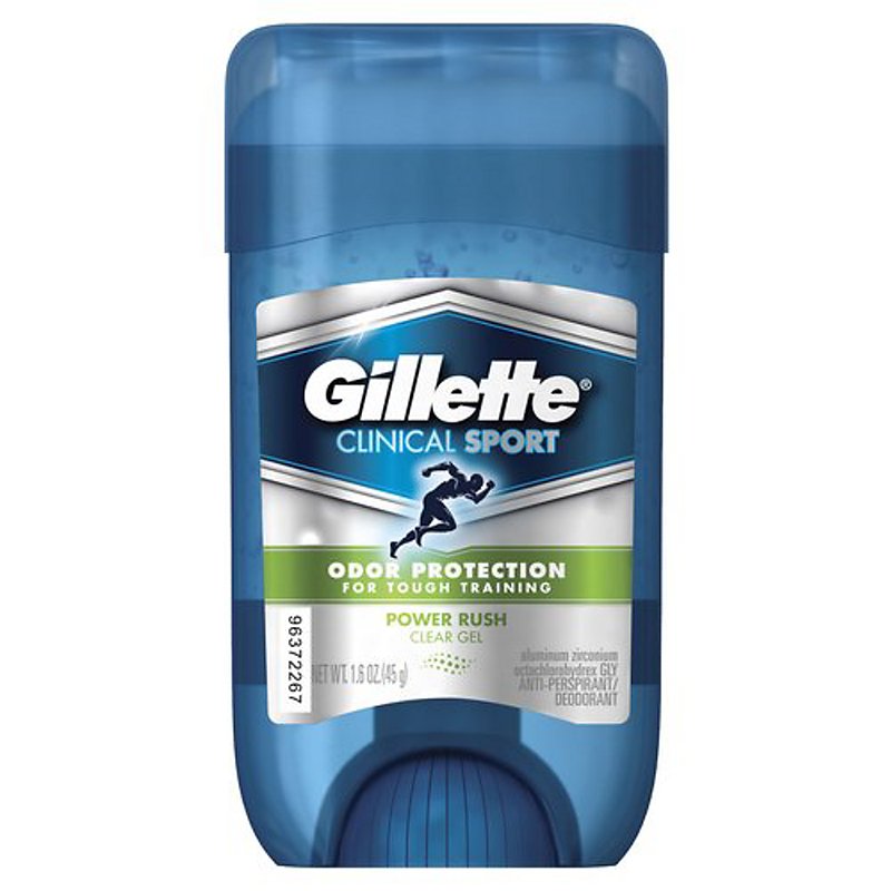 Gillette Deodorant Clinical Clear Gel Power Rush 1.6oz