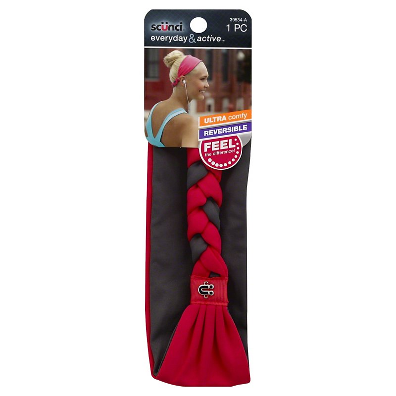 scünci Everyday & Active No-Slip Grip Reversible Headband - Assorted Colors