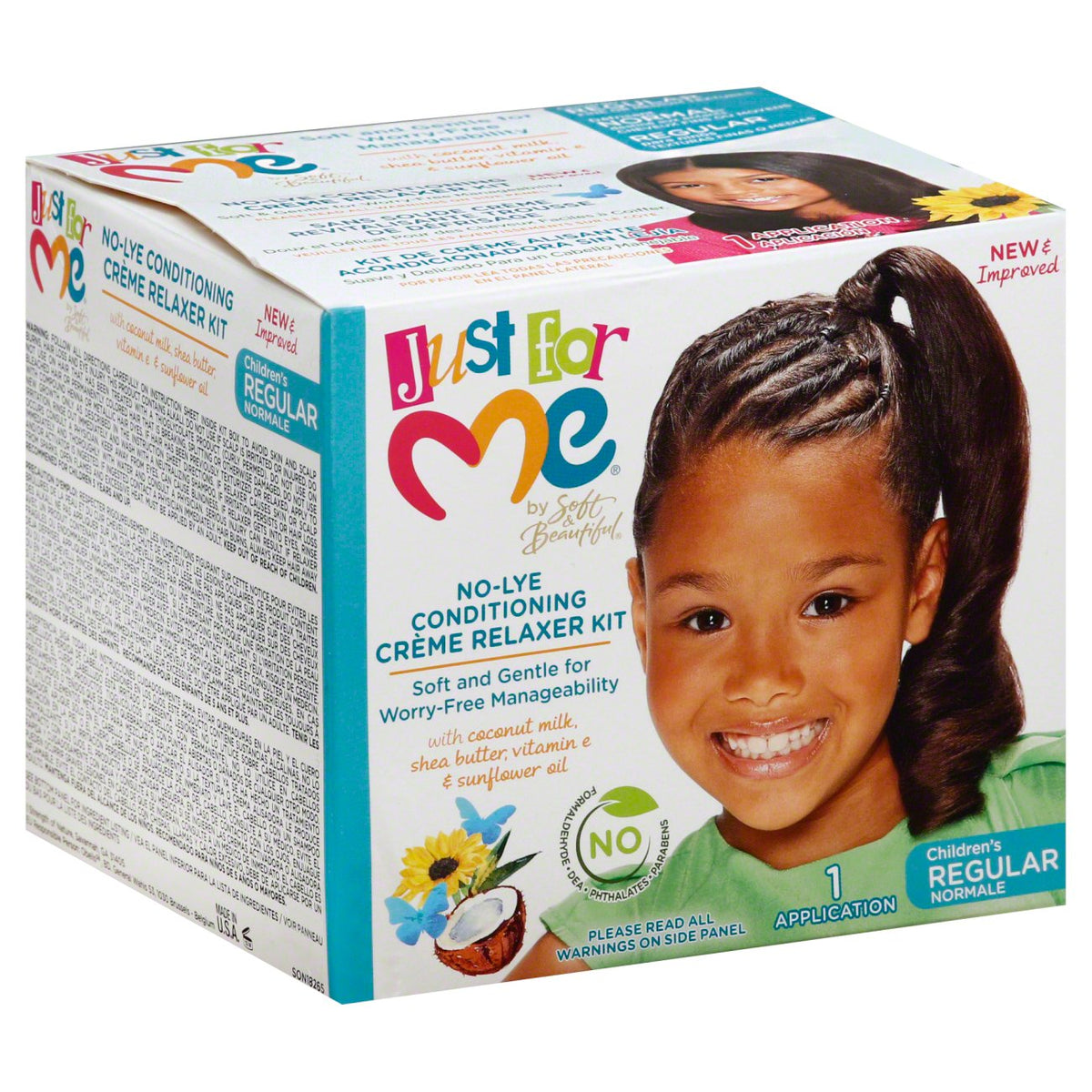 Just For Me No-Lye Creme Relaxer Kit Regular