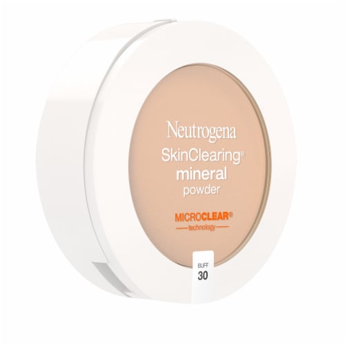 Neutrogena SkinClearing Mineral Acne Face Powder, Buff 30, .38 oz