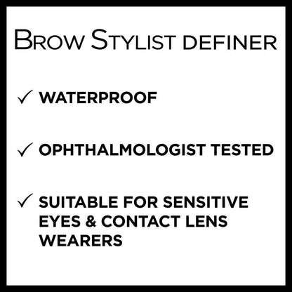 L'ORÉAL PARIS Brow Stylist Definer Waterproof Eyebrow Mechanical Pencil, 389 Brunette, 0.003 oz.