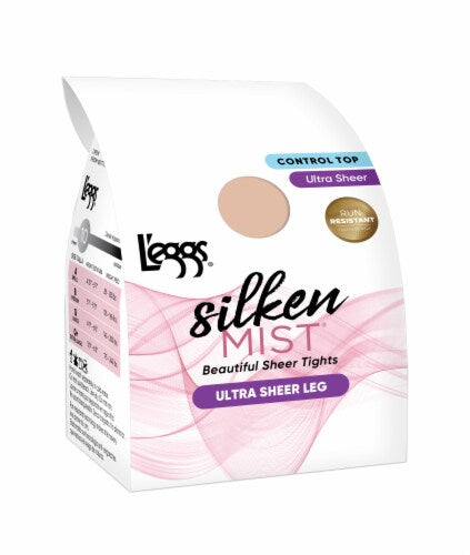 L'eggs Silken Mist Silky Sheer Control Top Sheer Toe - Sun Beige, Size B