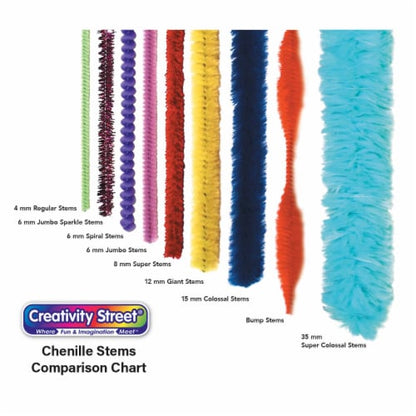 Creativity Street Regular Chenille Stems - Assorted, 100 count