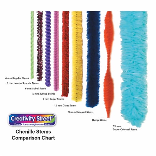 Creativity Street Regular Chenille Stems - Assorted, 100 count