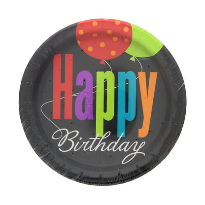 BDAY CHEER 7" PLATES 8CT
