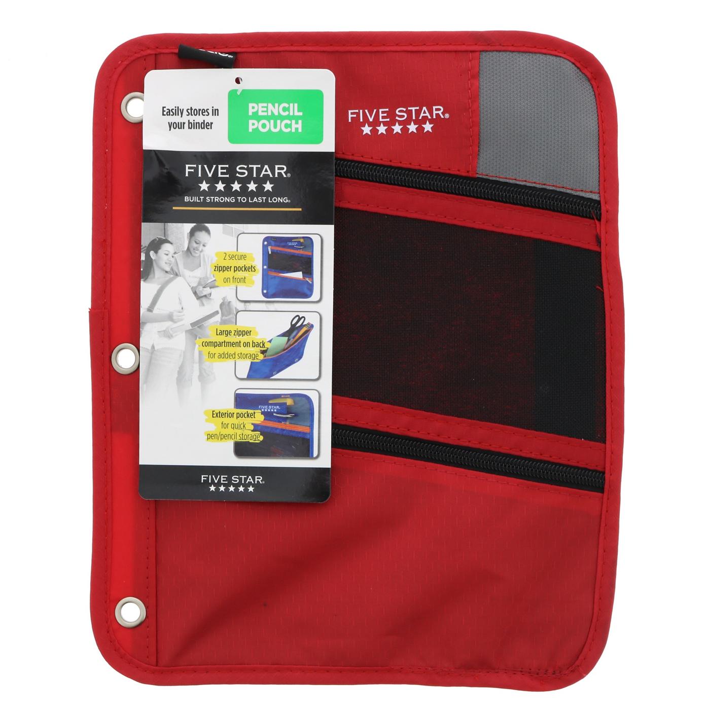 Five Star Zipper Pouch, Assorted Colors