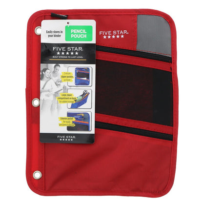 Five Star Zipper Pouch, Assorted Colors