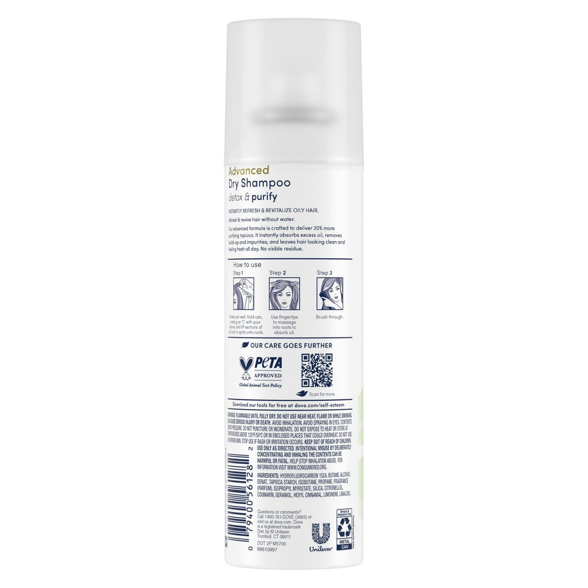 Dove Advanced Dry Shampoo Detox & Purify 5oz