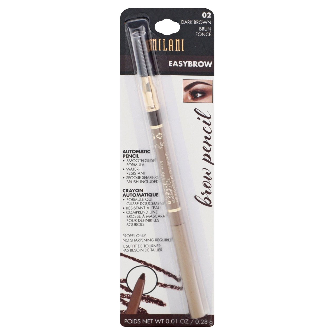 Milani Easy Brow Mechanical Pencil Dark Brown