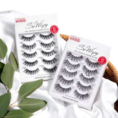 Kiss So Wispy Pompadour Lashes 5 Pairs