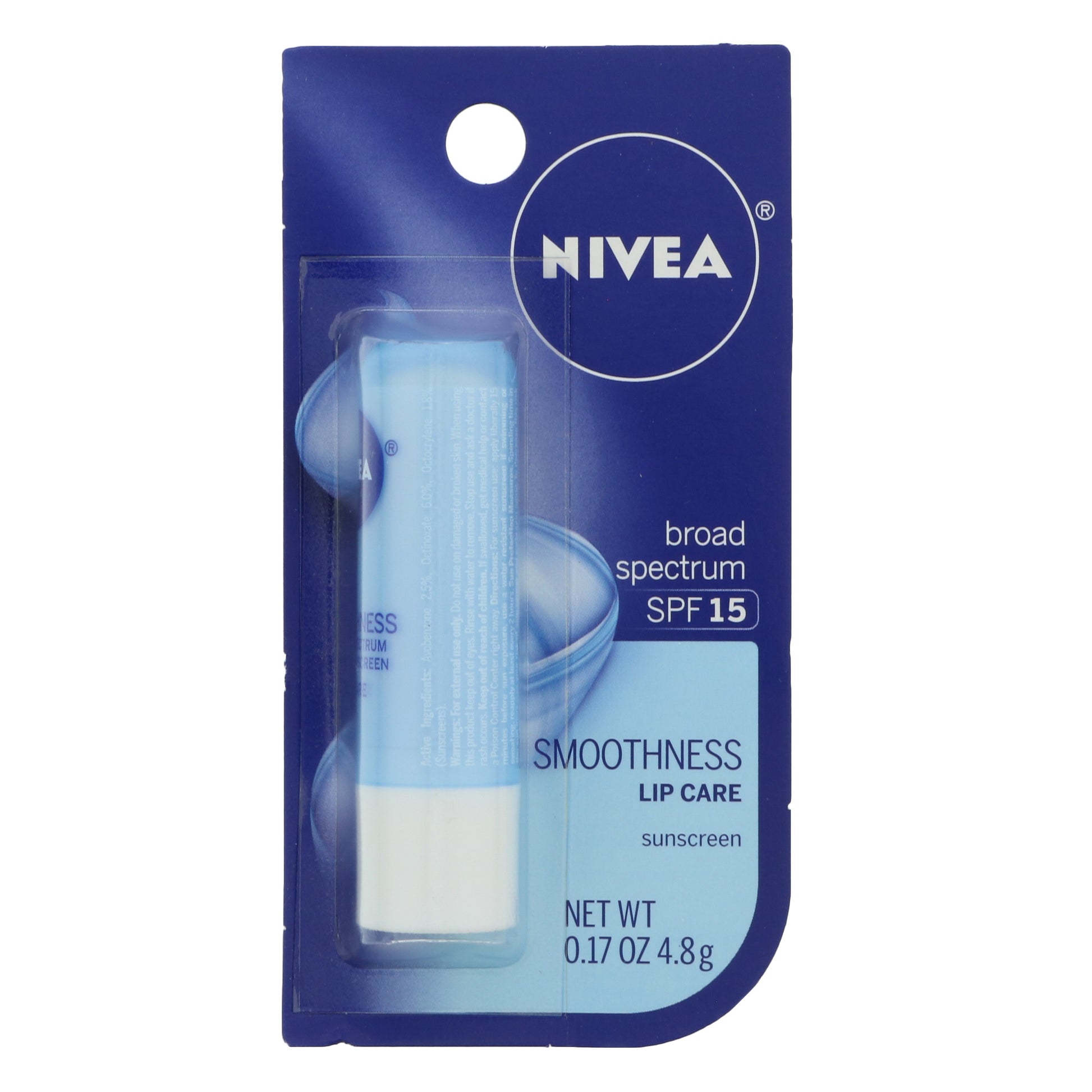 Nivea Lip Care Smoothness Spf#15 0.17oz (6in) Display