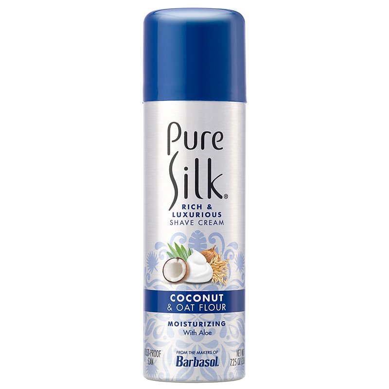 Pure Silk Shave Cream Coconut And Oat Flour Extract 7.25oz
